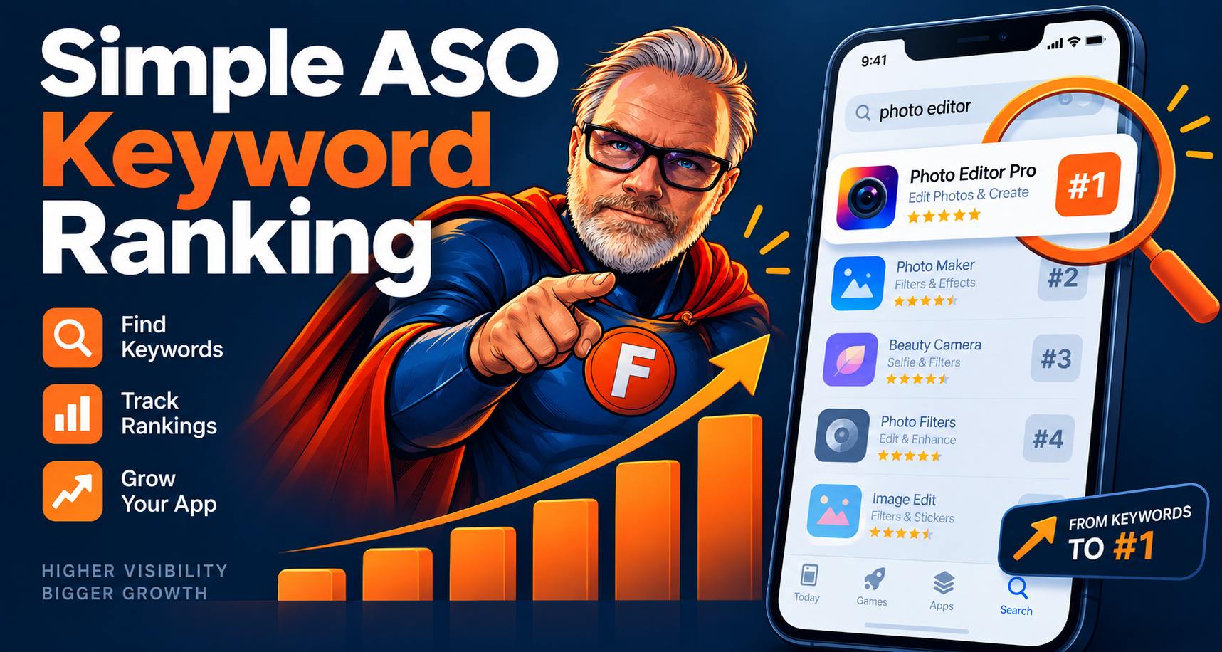 Simple ASO Keyword Ranking Simple ASO Keyword Ranking – App Store Keywords finden, Rankings tracken und die Sichtbarkeit der App steigern